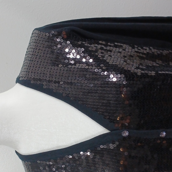 The Quacker Factory Sequin Sweater Cardigan Button Medium M Shiny EUC - Picture 2 of 13